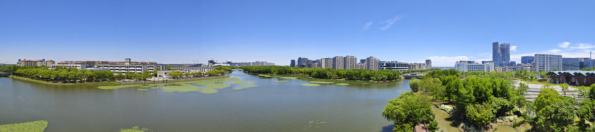 临港春莲河全景