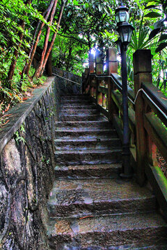 张家界土司城石台阶