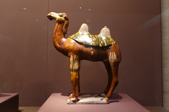 唐代彩色釉陶骆驼