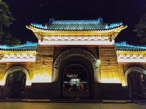 中山纪念堂夜景