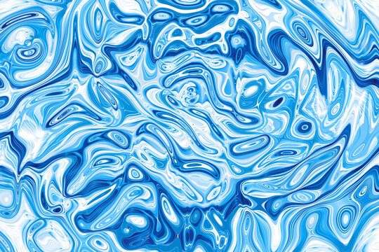 蓝色水波纹软膜