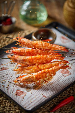 烤串串虾