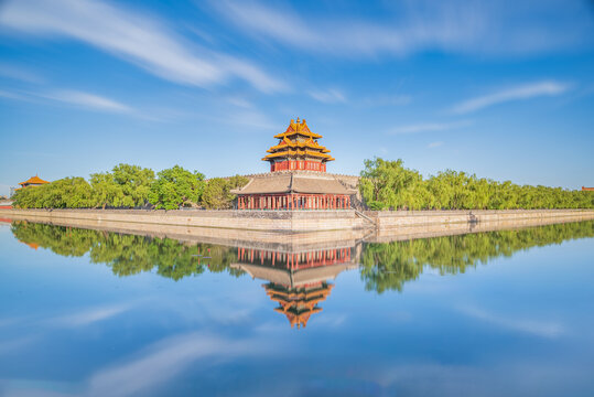 北京故宫博物院角楼风光图