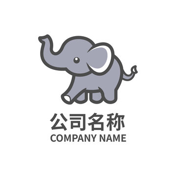 奔跑的大象logo