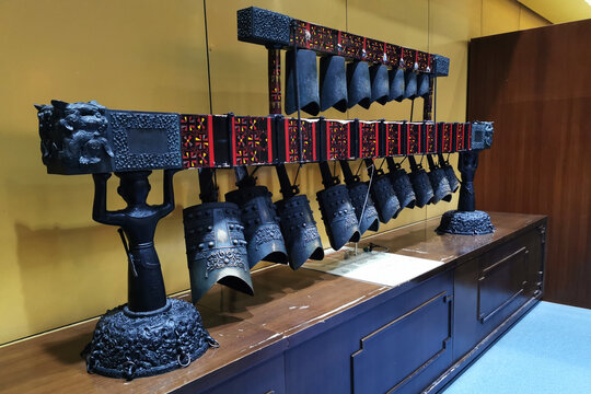 中国古代乐器曾侯乙编钟模型