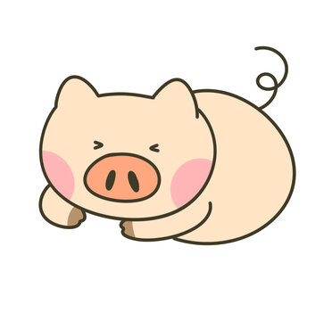 卡通可爱猪猪
