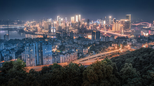 重庆渝中半岛全景