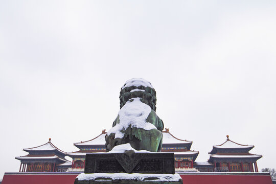 雪中故宫紫禁城