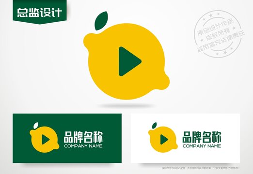 柠檬logo直播标志设计
