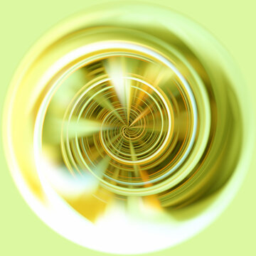 淡绿色圆形螺旋图案