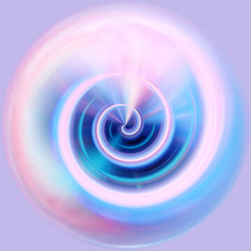 淡粉蓝色圆形螺旋图案