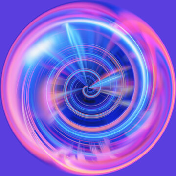 蓝紫色圆形螺旋图案