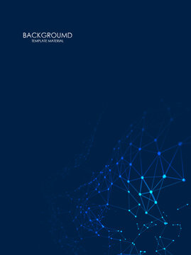 深蓝色几何科技商务海报背景图片
