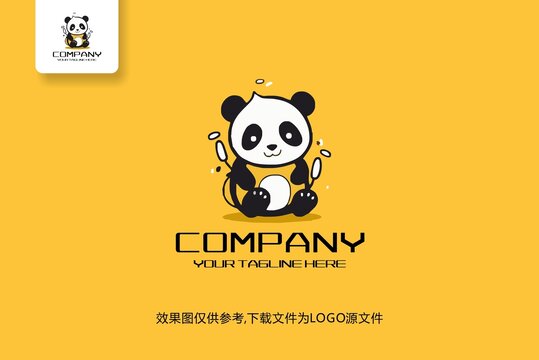 动物熊猫logo标志