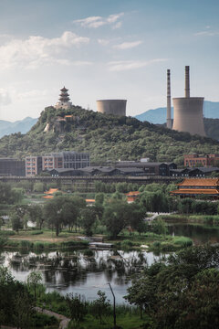北京首钢工业园区景观