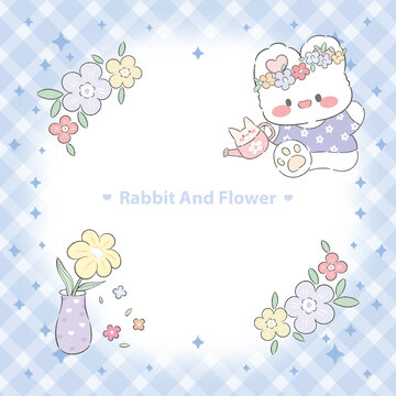 兔兔花朵便签本