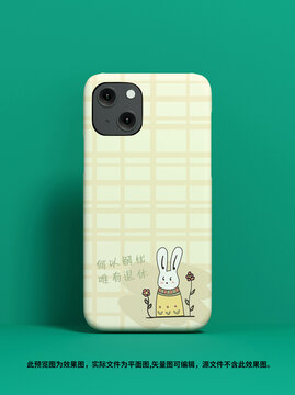 手机壳手绘兔子