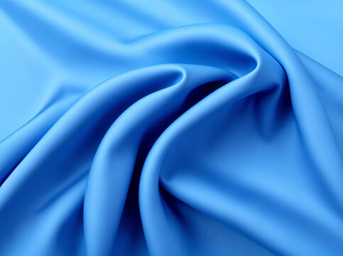 浅蓝色布料丝绸褶皱背景