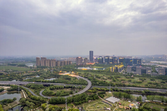 航拍南京未来科技城