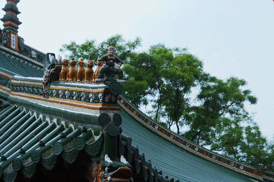 少林寺古建筑琉璃瓦
