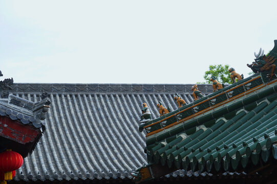 少林寺古建筑琉璃瓦