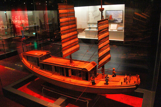 中式古船帆船模型