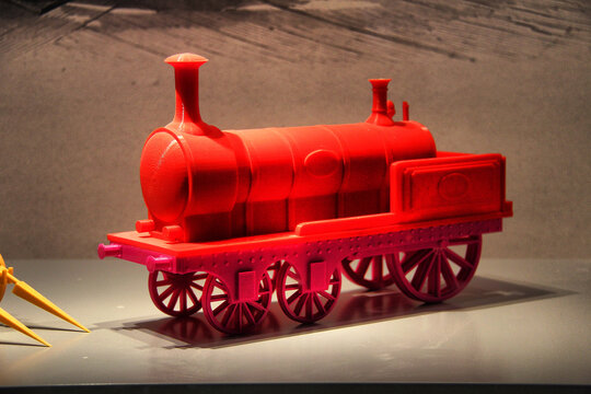 3D打印蒸汽机车模型