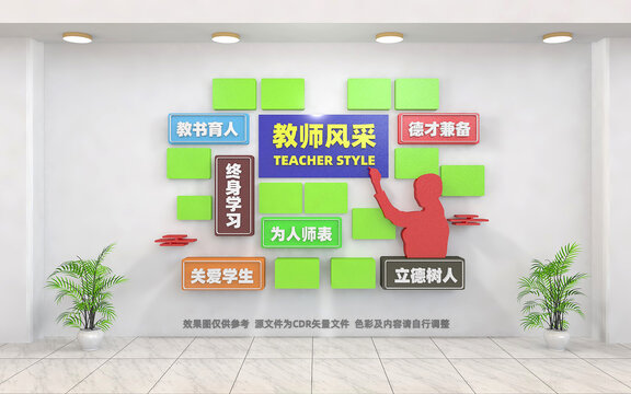 教师风采文化墙