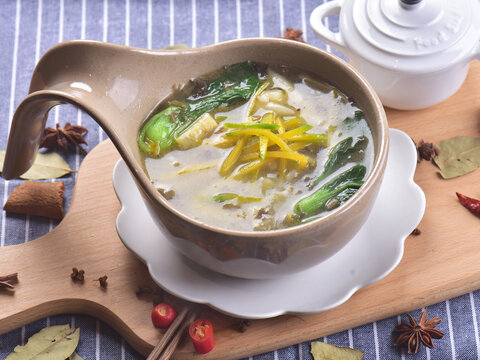 南瓜青菜汤