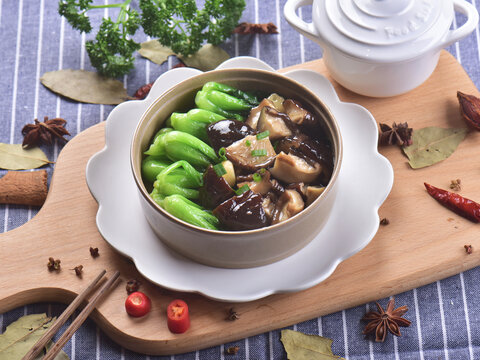 青菜香菇