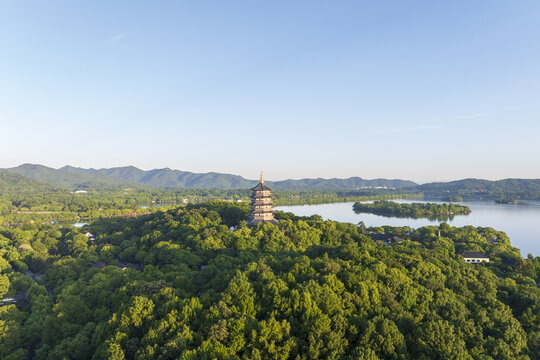 杭州西湖风景区自然风光