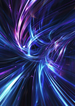 蓝紫色科技抽象光速运动模糊背景