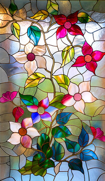 玻璃窗花镶嵌花型图案