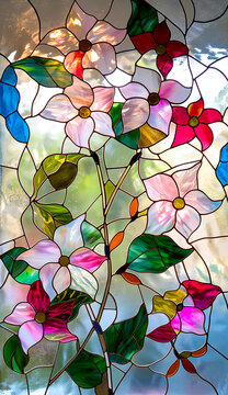玻璃镶嵌花型图案
