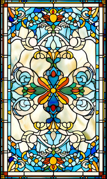 蒂凡尼窗花玻璃图案