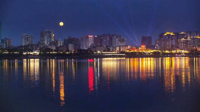 株洲分袂亭夜景