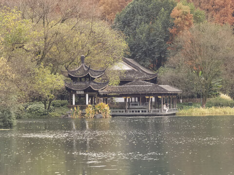 西湖秋色