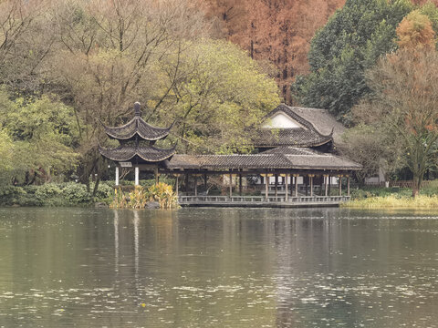 西湖秋色