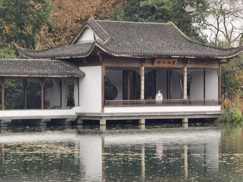 西湖秋色