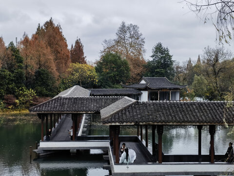 西湖秋色