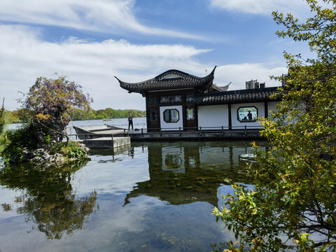 曲院风荷的湛碧楼