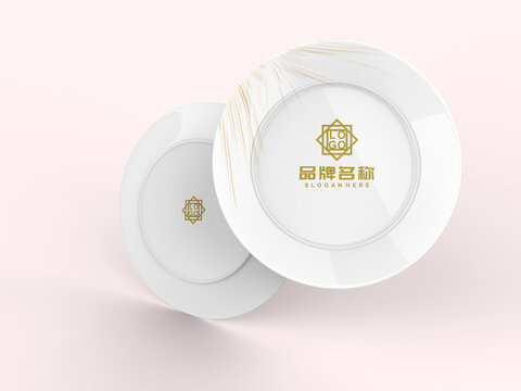 餐具logo印字样机