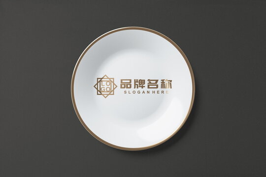 餐具空碟子logo印字