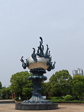 吉安庐陵文化生态园金螺雕塑