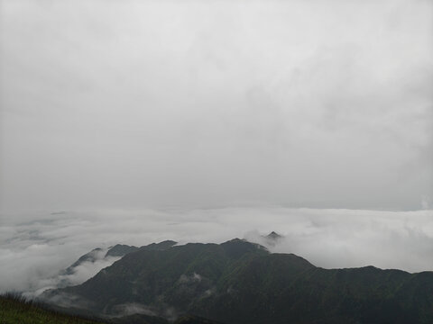 武功山高山草甸云海