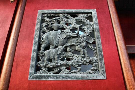 合肥明教寺大象浮雕