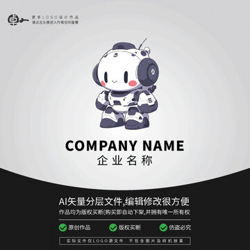 科技产品电子机器人玩具LOGO