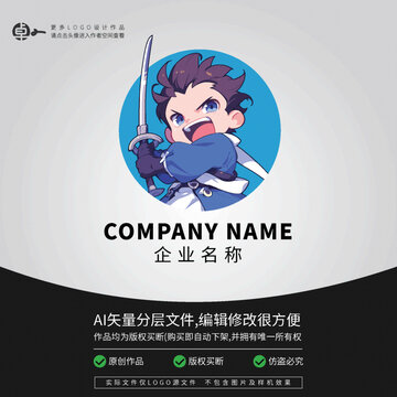 剑客武道馆游戏玩具卡牌LOGO