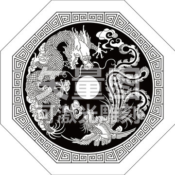 龙凤矢量图