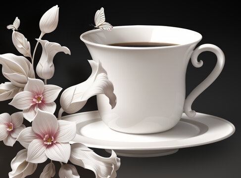 花卉咖啡